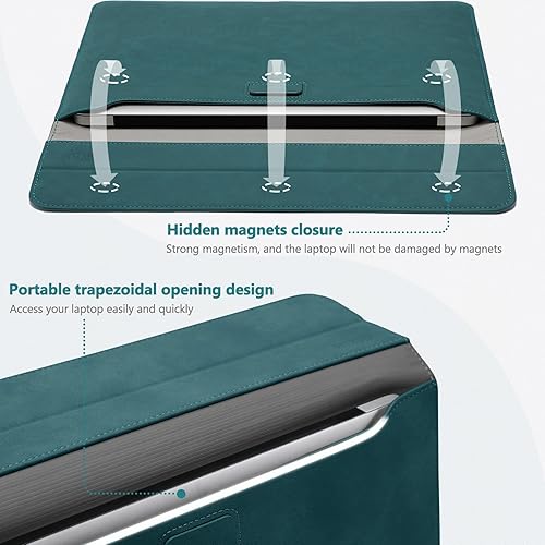 Miniatura 4 de HYZUO Funda para laptop de 13.3 a 14 pulgadas con función de soporte para MacBook Pro 14 M5M4M3M2M1 2026-2021, MacBook ProAir 13.3, 13.5 pulgadas