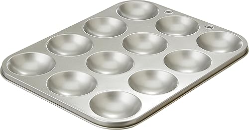 Swift Faringdon Collection Bakers Pride - Molde antiadherente para magdalenas 12 tazas acero al carbono 114 x 87 x 08in
