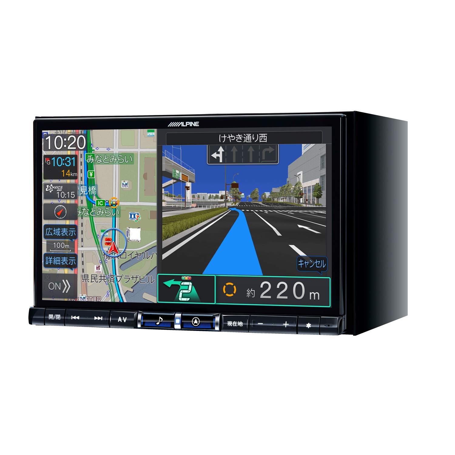 ALPINEアルパインビッグX BluetoothフルセグX800 - カーナビ