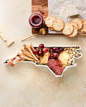 North Carolina Shaped Baking Dish Serving Platter or Decorative Tray Charming Porcelain Bakeware Oven Microwave and Dishwasher Safe