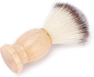 Escova de barbear masculina Crazy Sales, cria uma escova rica de barbear de espuma grossa e fina para salão de barbeiro, fácil de armazenar, alça de madeira maciça para salão de cabeleireiro para casa para a vida útil em viagens