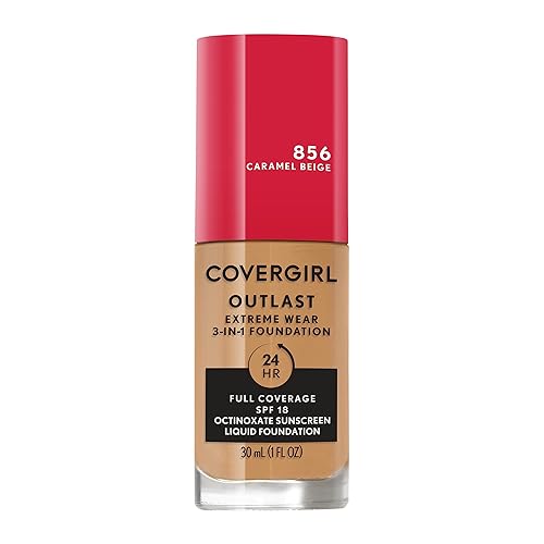 Miniatura 46 de Covergirl Outlast Extreme Wear - Base líquida 3 en 1 de cobertura completa, SPF 18 protector solar 1 onza líquida - Buff Beige