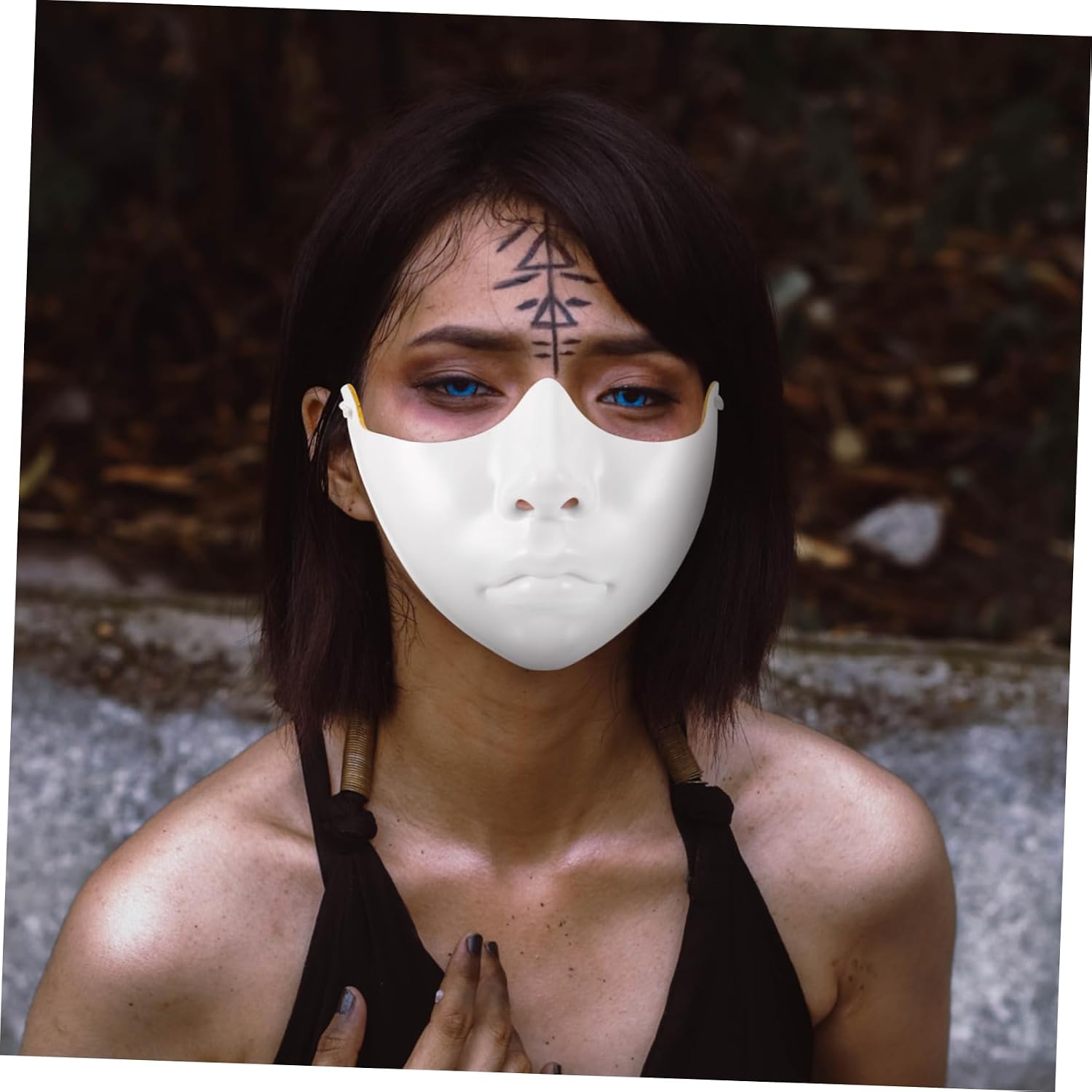 2Pcs Lower Half Face Mask for Women Lightweight Cosplay Party Masks Stylish Blank Masks for Weddings Stage Performances Comfortable Easy to Wear for Theme Parties