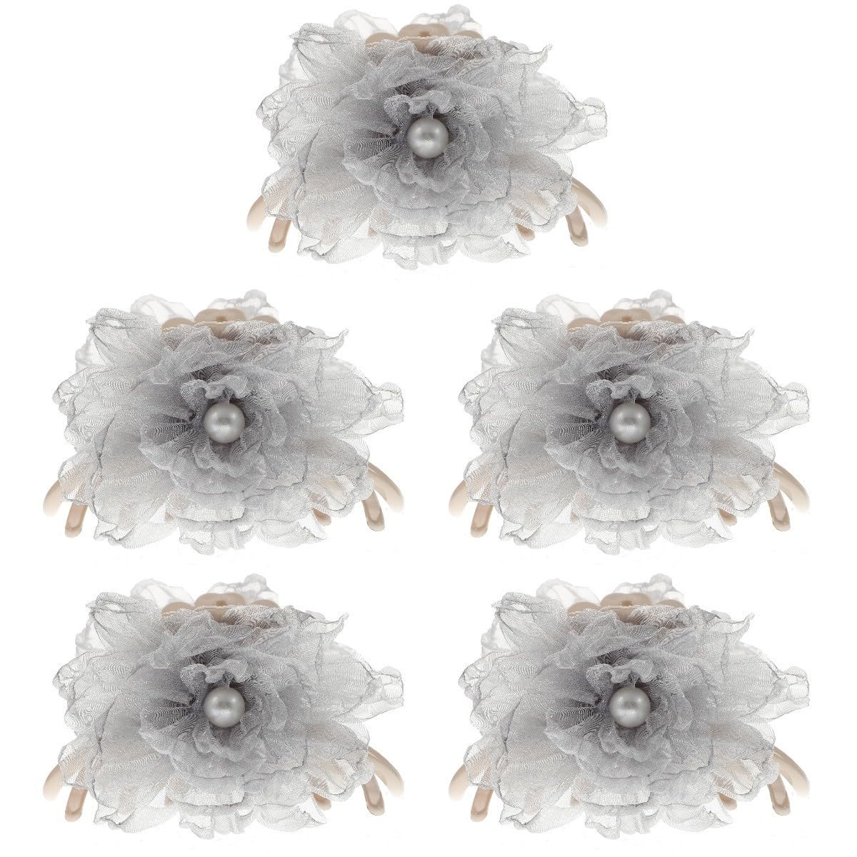 MAGICLULU 5 Fermagli Per Spessi Per Donne in Filato Di Maglia Con Fiori Decorativi Comodi Per Lo Styling