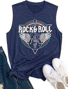 Women's Rock And Roll Graphic T-Shirt - Vintage Band Tee, Short Sleeve (Multiple Sizes) - View #9