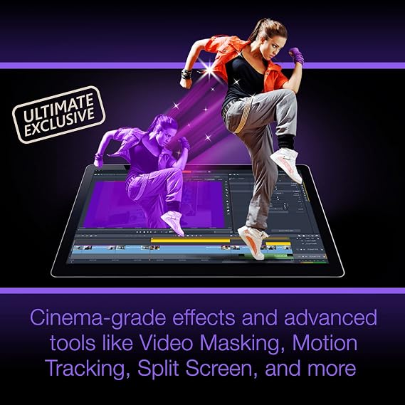 Pinnacle Studio 26 Ultimate | Pro-Level Video Editing & Screen Recording Software [PC Key Card]