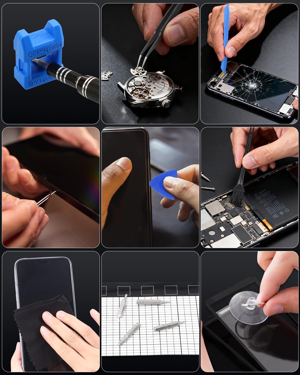 ORIA Precision Screwdriver Set, 142 in 1 Magnetic Screwdriver Kit with 120 Screwdrivers Bits, Computer Laptop Electronics Repair Tool Kit for SmartPhone, Laptop, Watches, MacBook, Tablet, Game Console