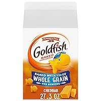 Vista 1 de Goldfish Galletas de queso cheddar, horneadas con grano entero, caja de 27.3 onzas