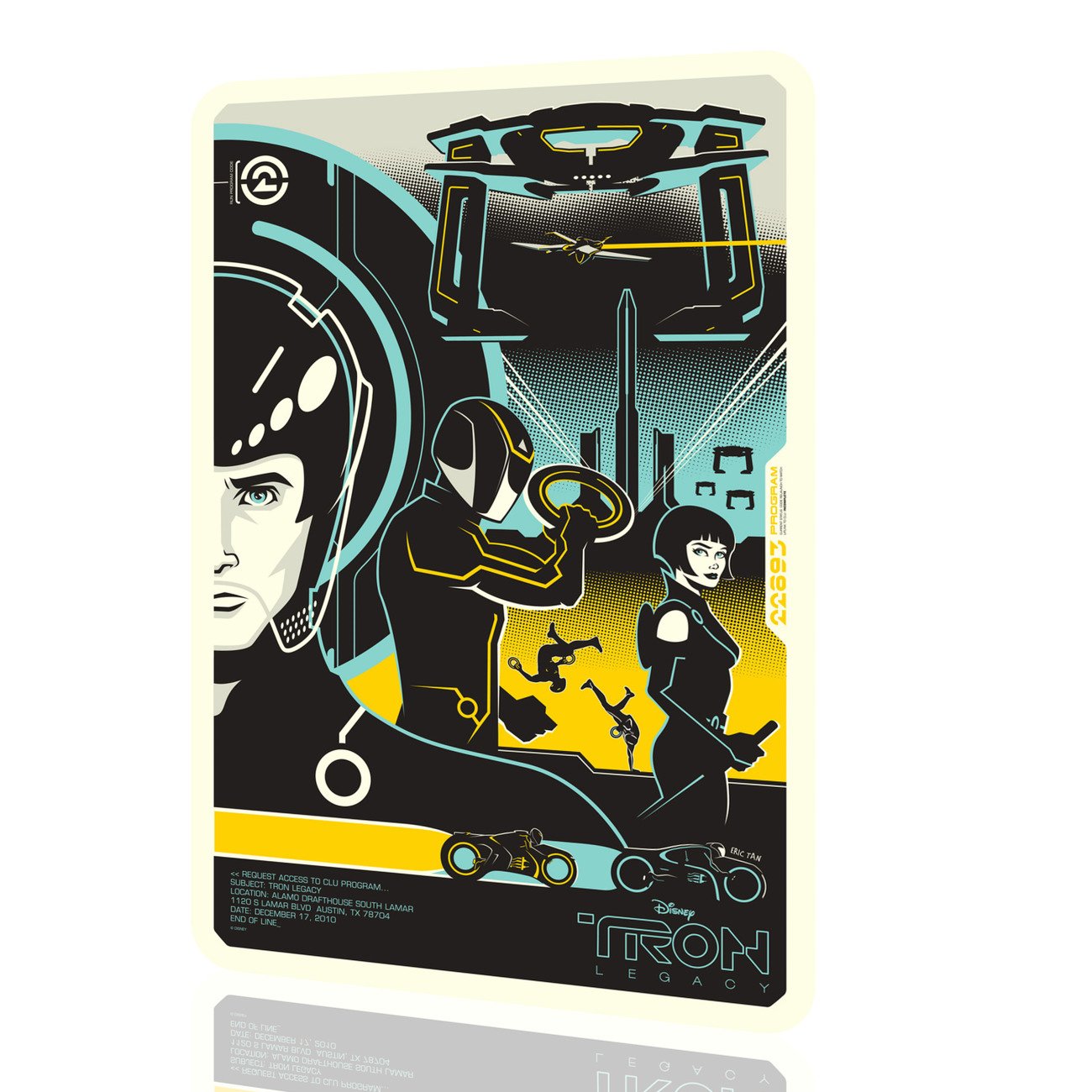 Tin Sign Tron Disney Legacy Movie Poster Classic Mondo Art Wall Vintage Retro