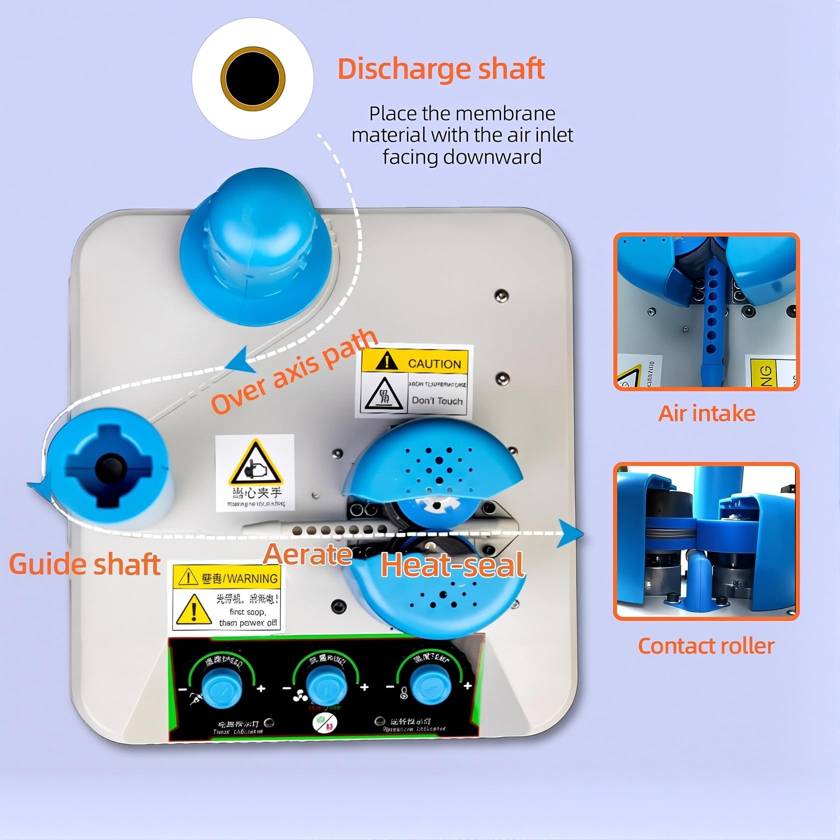 Tragbare Luftkissenmaschine, Luftkissenhersteller für Verpackung mit 5-10M/min Geschwindigkeit, Heißsiegelung Mini Inflator für Versand, Verpackung, Schutz Produkt
