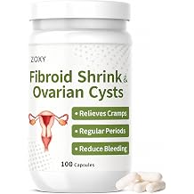 Fibroids Shrinking Supplement, Hormone Balance, Menstrual Wellness, Uterine & Ovarian Support, No Aftertaste, 100 Capsules