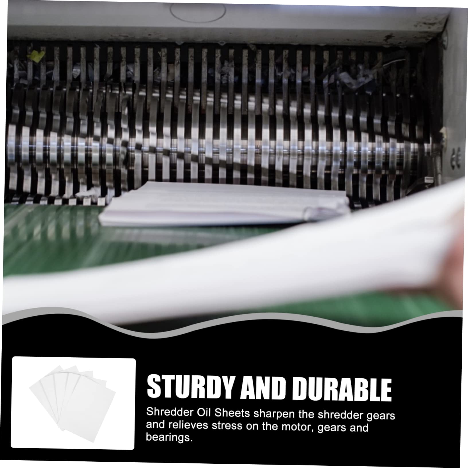Feuilles D'Huile Lubrifiante Outils De Broyeur De Paquets Papier Graissé Outil De Lubrification pour Broyeur De Papiers 5 Pièces