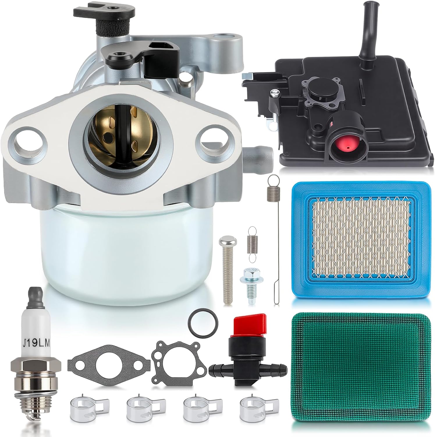 799866 Carburetor for 6.75hp 190CC 675 Series Engine, for Toro 22 inch Recycler 20330 20332 Lawn Mower for Craftsman 6.75 Troy Bilt TB230 725EX Lawnmower with Tune-up Kit