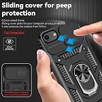 Pour iPhone 8/7 Affaire, iPhone SE étui 2020/2022/3rd avec protecteur d'écran: [Norme militaire 20ft. Drop Tested] Coque de téléphone de protection antichoc pour - iPhone 8 (Noir)