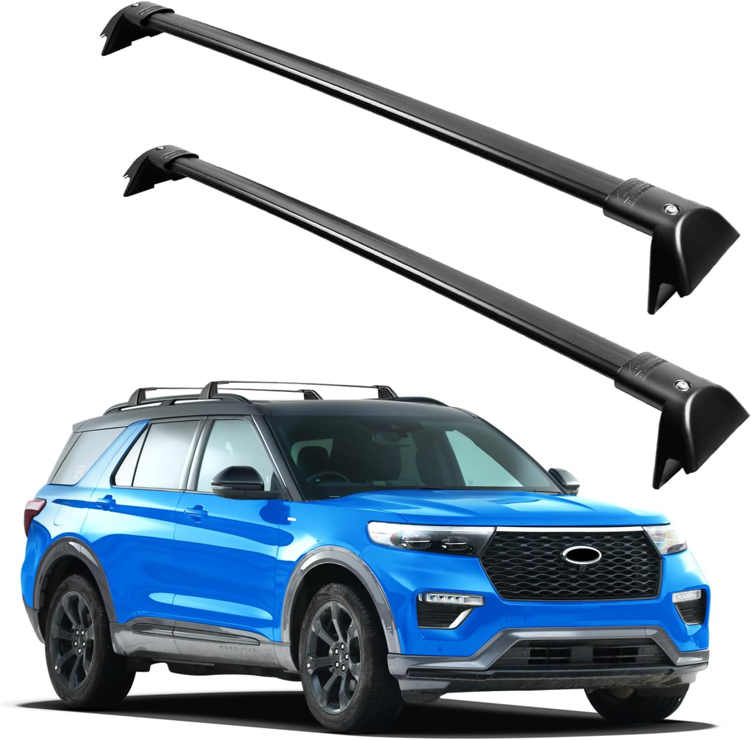 Roof Rack Cross Bars 150lbs Compatible with Subaru Forester 2014-2025 with Raised Side Rails Aluminum Crossbars Cargo Rooftop Bike Snowboard Skiboard