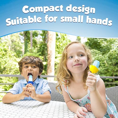 Miniatura 6 de Soportes para paletas para niños, sin goteo (paquete de 4) reutilizables, colector de goteo de paletas con pajilla, viene con 2 varillas, ranuras