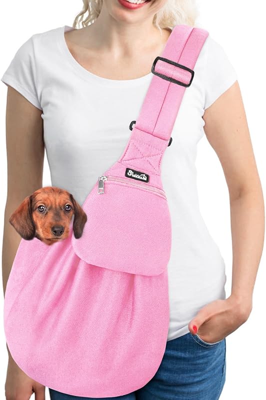 Slings para Cães e Gatos SlowTon com Alça Acolchoada Ajustável PI, Tamanho L