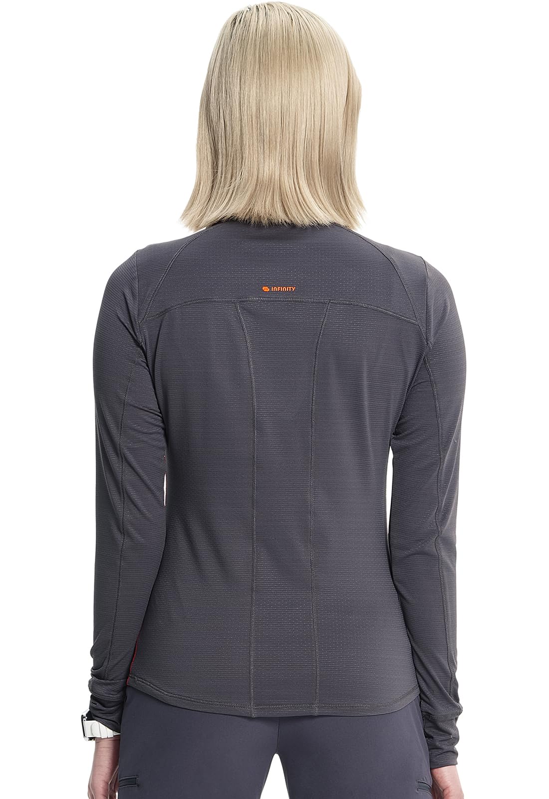 Cherokee Infinity IN640 - Camiseta de manga larga para mujer, cuello redondo, agujeros para los pulgares, absorbe la humedad, elástico de 360°