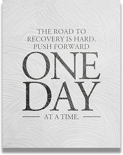 Govivo Sobrio - Regalos de recuperación para hombres y mujeres - Arte de pared sobriedad - Decoración de habitación de aliento de recuperación de