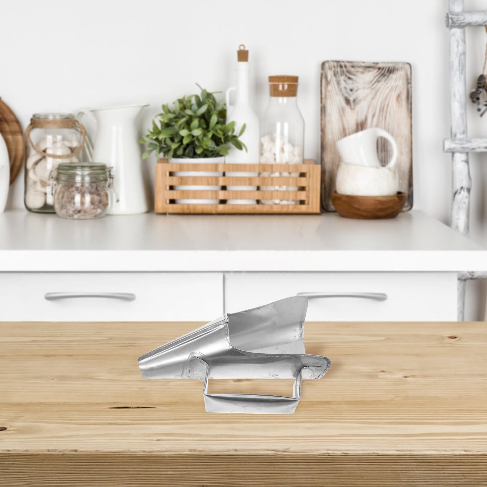 SHINEOFI Imbuto per Confezionare Artigli di Pollo Design Rapido in Ferro Argento per Imballaggio Alimentare con Bocca Larga e Base Stabile e Piccoli Alimenti