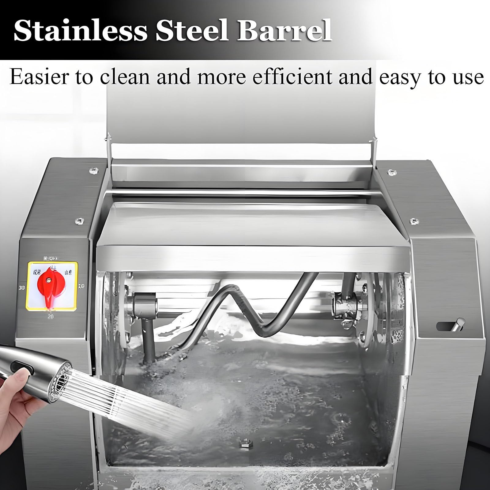 Impastatrice Planetaria, Impastatrice Elettrica per Pizza in Acciaio Inox da 1100 W/1500 W, Impastatrice Planetaria Professionale, Funzione di Temporizzazione, Silenziosa 3KG