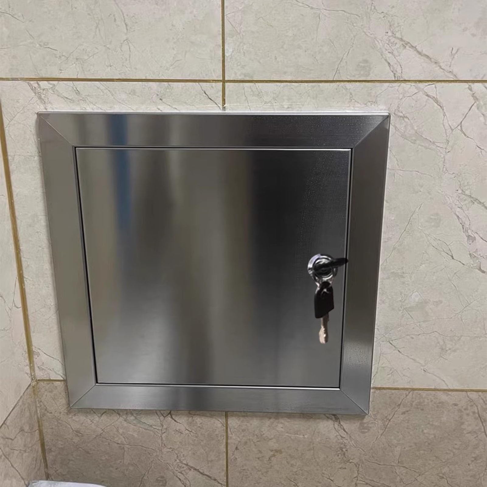 Panneau d'accès Mural verrouillable en Acier Inoxydable - Porte d'inspection pour boîtier de Compteur d'îlot de Barbecue - Trappe d'accès sécurisée pour Conduit de Service de Grenier - Accès