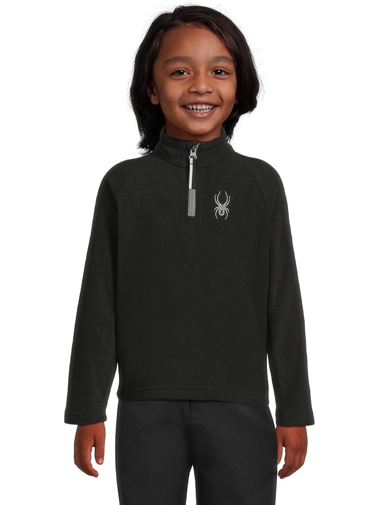 Black Spyder Toddler Speed Fleece 1/2 Zip (Toddler/Little Kid)