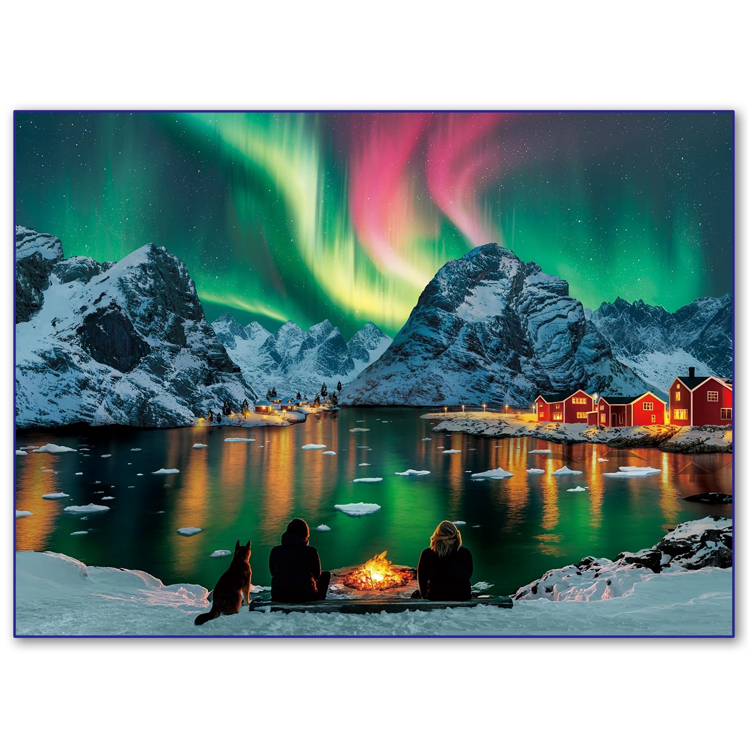 500 Pieces Jigsaw Puzzles for Adults and Teens and Kids Family Happy Gift Coastal Sunset (Aurora)
