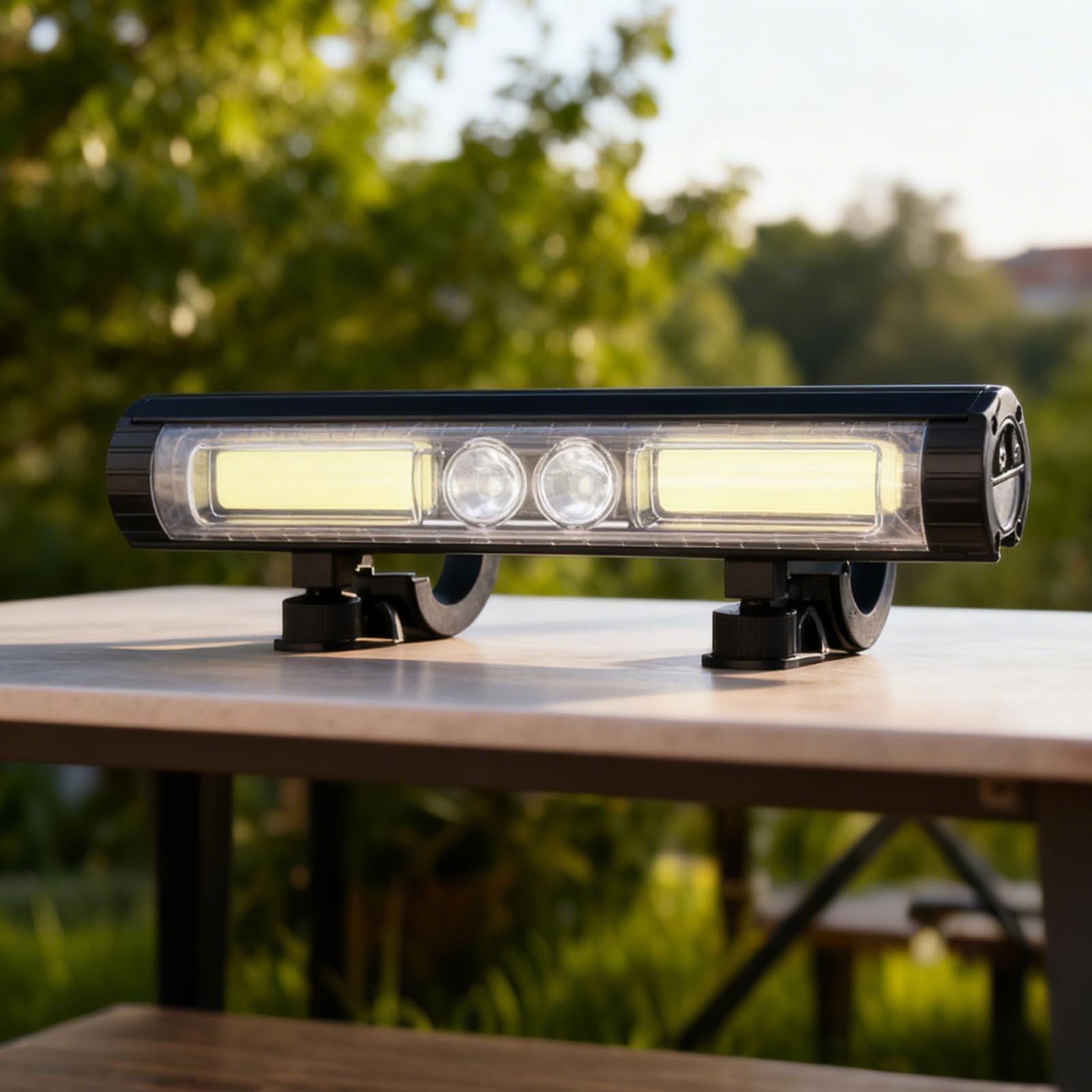 Faros Bicicleta Noche Recargable USB Impermeable 4 Modos