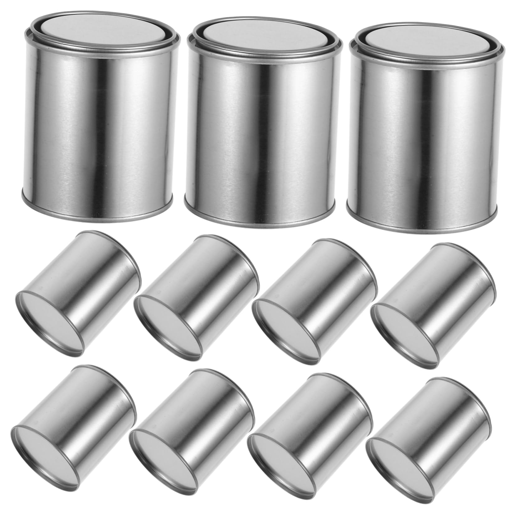 SHINEOFI 12piezas Cubo De Pintura Vacío Sellado Lata De Multiusos Contenedor De Almacenamiento De para Muestreo De Pintura Pigmentada Unidades