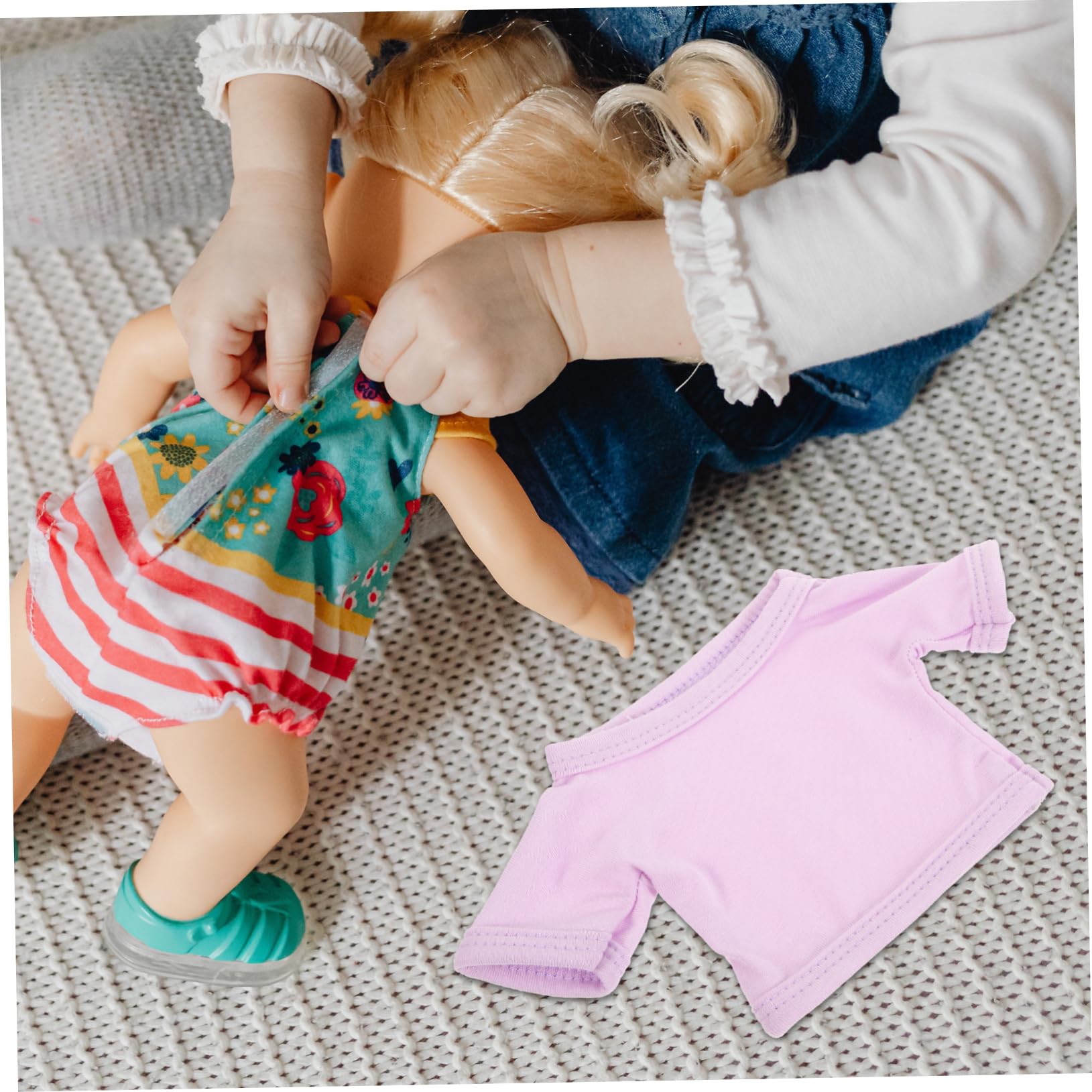 NAMOARLY Delicate Doll T Shirt Costume Soft Comfortable Doll Clothes for Stuffed Animal Decorative Dolls Present for Birthdays Holidays