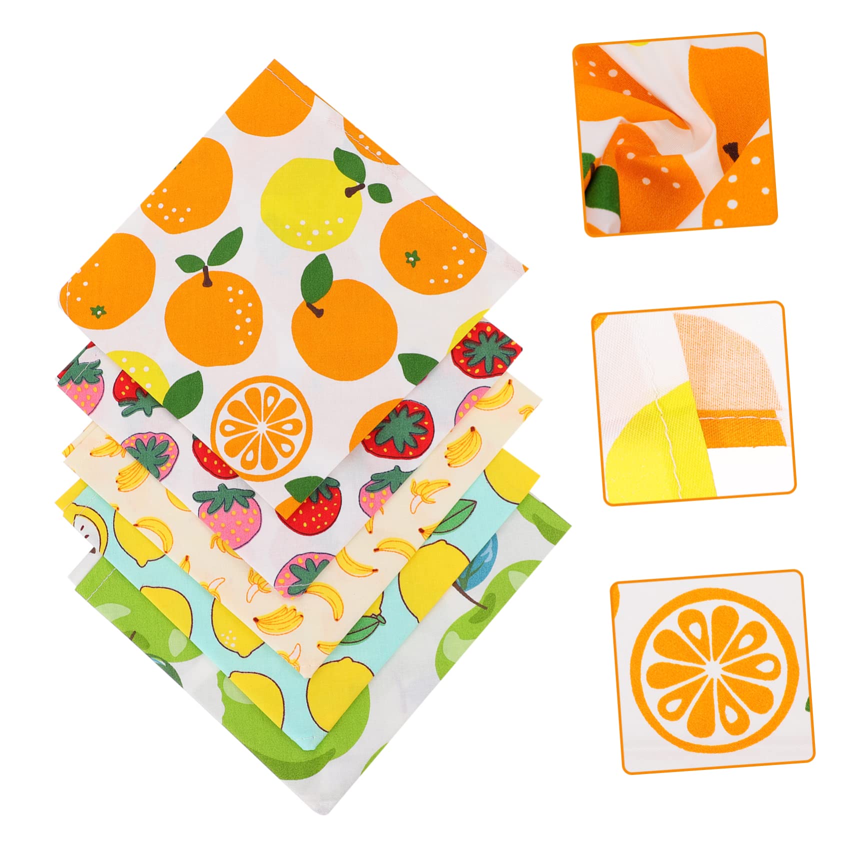 Kisangel 15pièces Bandanas pour Chiens avec Motif Fruits Écharpes Doux pour Animaux Accessoires De Mode pour Chiens Et De Modèles Colorés
