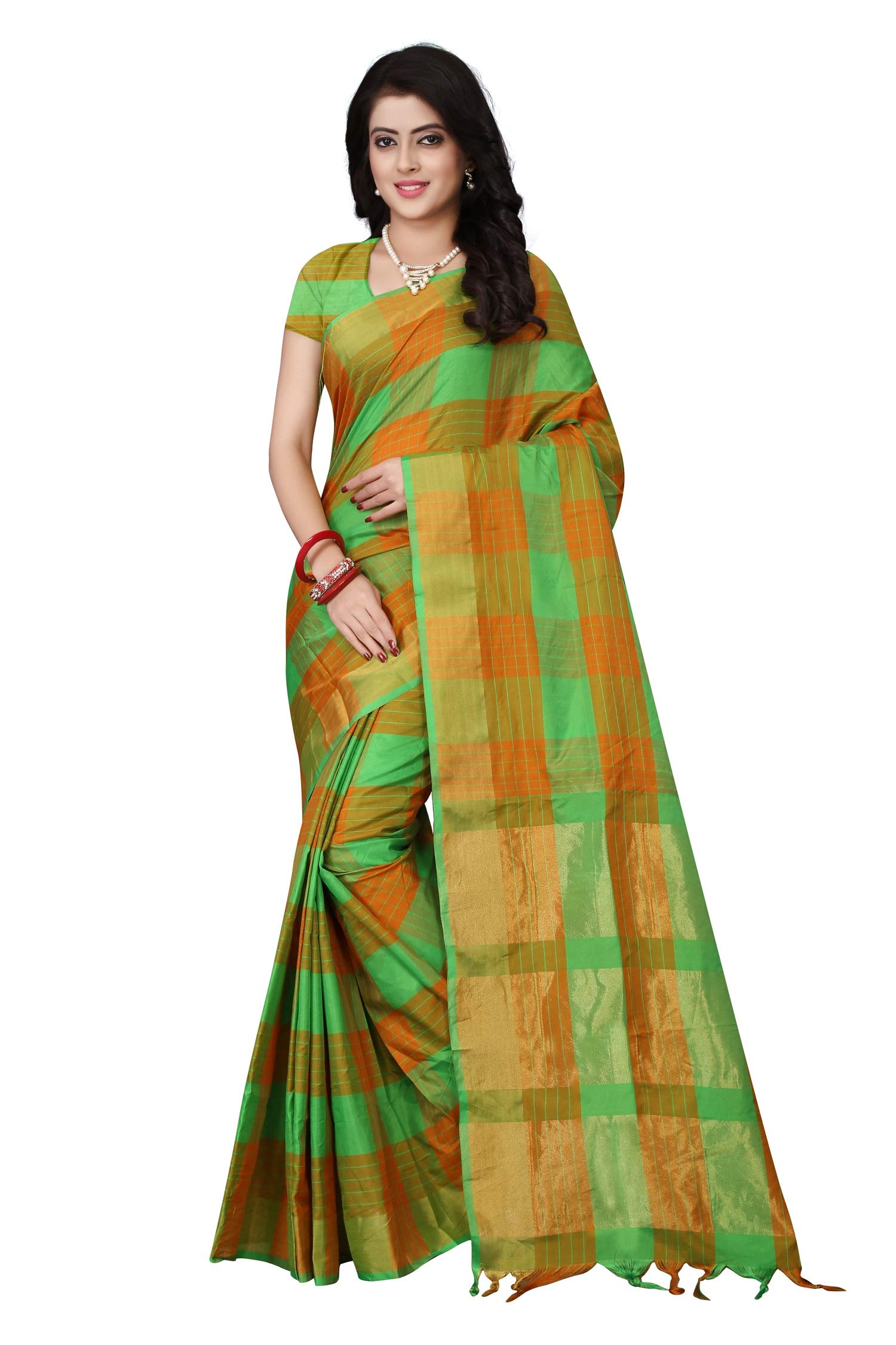 DHRUVI TRENDZSoft Cotton Silk Saree For Women Banarasi Saree Under 399 2021 Beautiful For Women saree