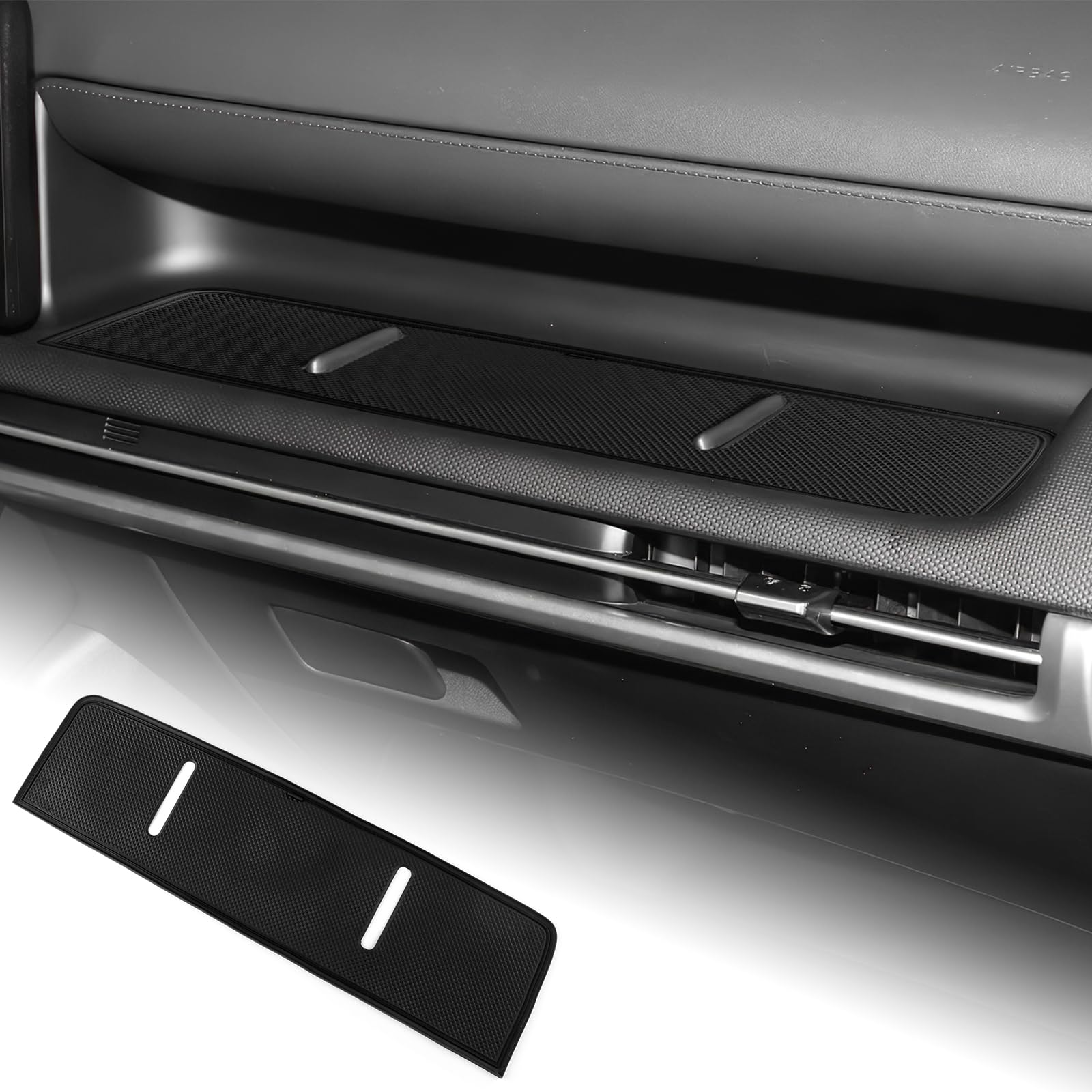 Photo 1 of KUNGKIC for Hyundai Tucson 2025 Passenger Storage Mat Dashboard Organizer Interior Organizer Tray Anti-Slip Pad Accessories 1 PC (Black)