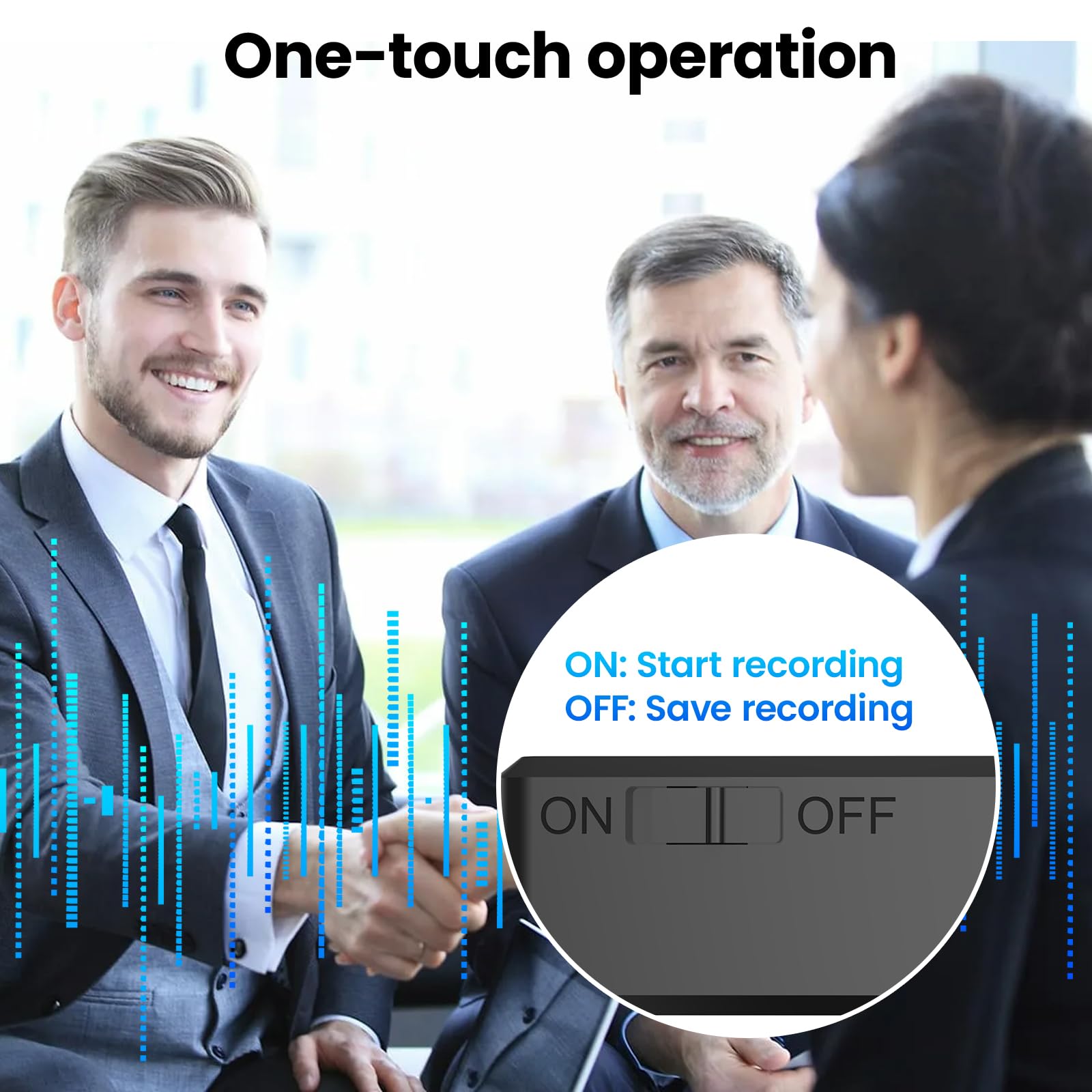 Voice Recorder - 64GB Listening Devices - Clear Audio Quality, Mini Small Recording Devices, Audio Recorder for Car,Meetings,Lecture,Interview