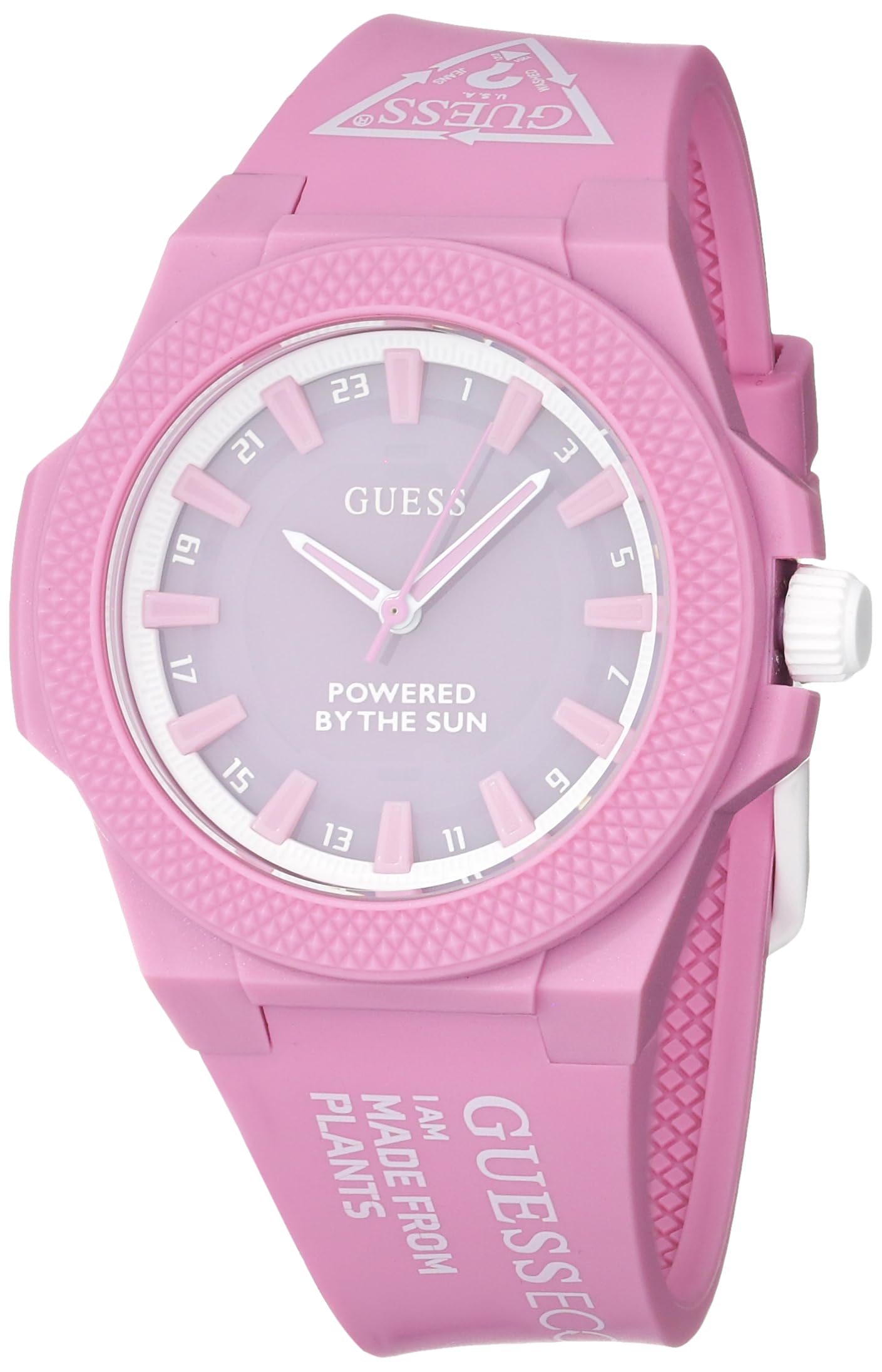 GUESS Polyester Analog Pink Dial Women Watch-Gw0587L3, Pink Band (B0BN8LJQX7) Amazon Price History, Amazon Price Tracker