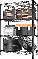 Vista 23 de Estantes de Almacenamiento Ajustables de 6 Niveles, Estante de Metal de Servicio Pesado con Capacidad de 900 LBS, Unidad de Estantería de Alambre