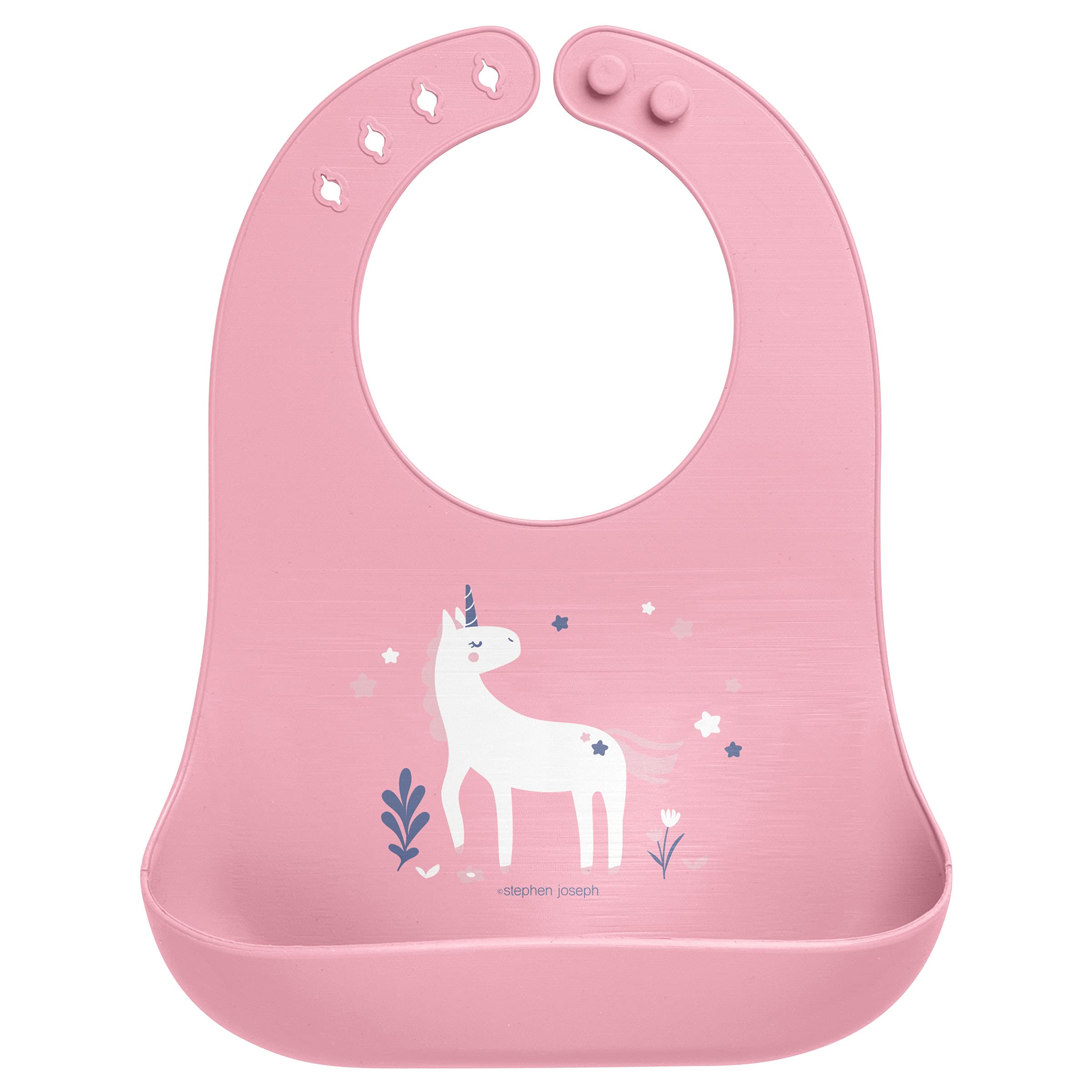 Babador Stephen Joseph Tiburón Com Bandeja De Silicone