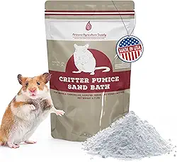 Banho de pedra-pomes para hamsters, chinchila, gerbilo e muitos outros. Produto dos EUA, sem sílica crisalina.