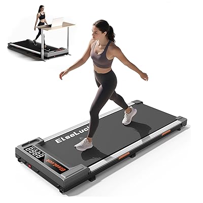 Walking Pad Treadmill, Under Desk Treadmill for Home and Office with Remote Control, Portable 2.5 HP Walking Jogging Running Machine in LED Display