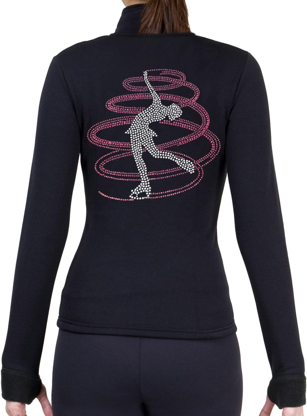 Figure Skating Polartec Polar Fleece Jacket with Rhinestones JR257MIX - Adult Sizes