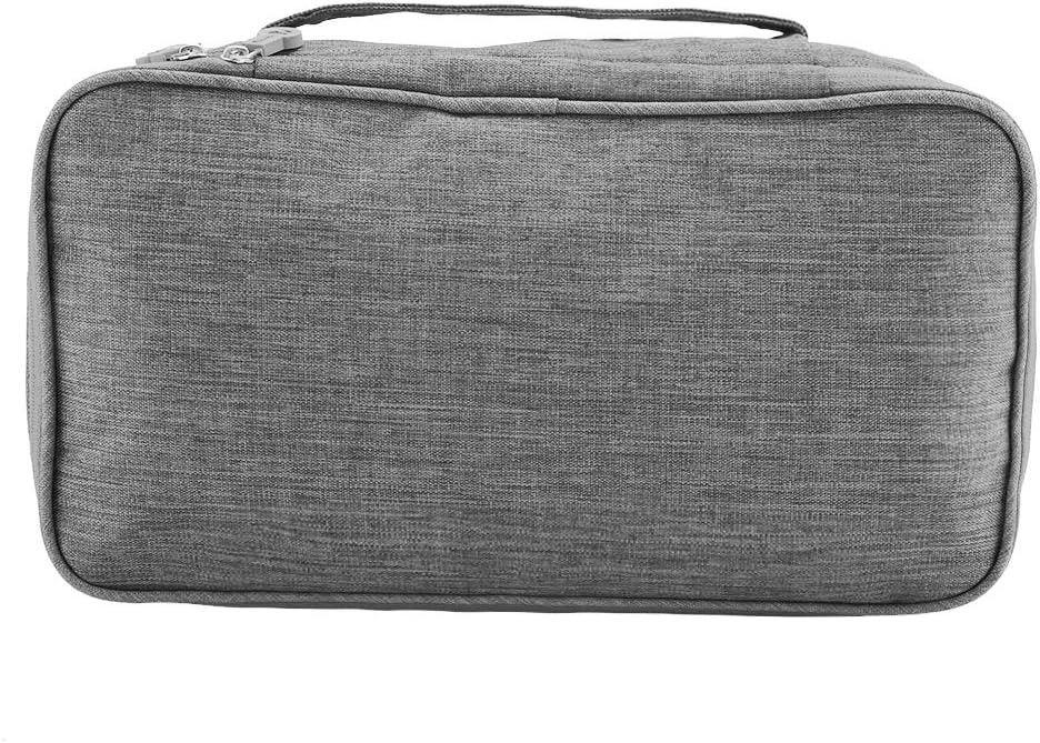 Horoper Travel Underwear , Design Polyester Bag Portable USB Case Travel Bra , for Business Trip Travel(Grey)