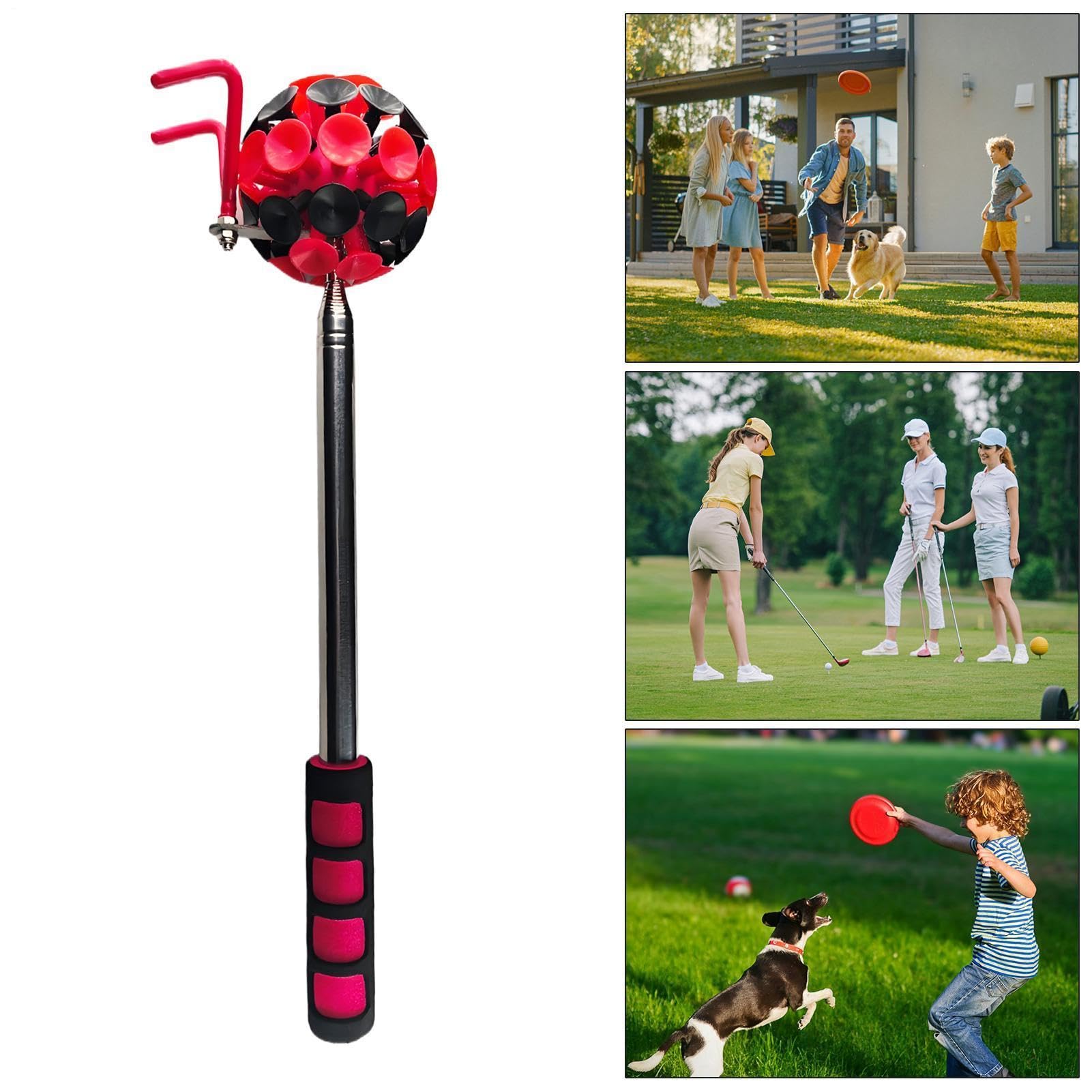 Golf Retriever – Teleskop-Greifwerkzeug für den Außenbereich, für den Golfplatz, Fitnessstudio, Freizeit, Turniertraining, Spielreihe, Outdoor-Kurs