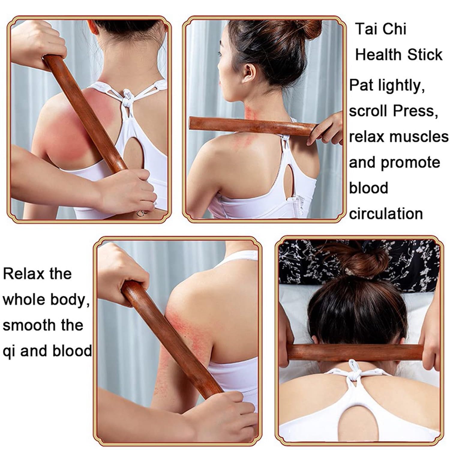 Bâton De Tai Chi Règle Bâtons D'entraînement pour Le Tai Chi Bâton De Tai Chi d'arts Martiaux Règle De Tai Chi Qigong Tai Chi Bang Traditionnel pour l'exercice De Moring Âgé 40 * 4.0cm