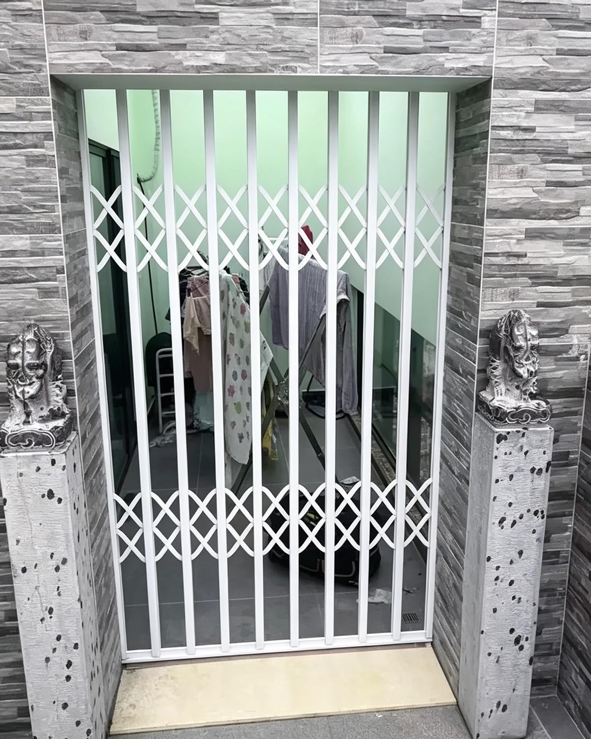 Garde Corps Fenetre Porte-accordéon De Sécurité Verrouillable Pour Fenêtre, Grille De Protection