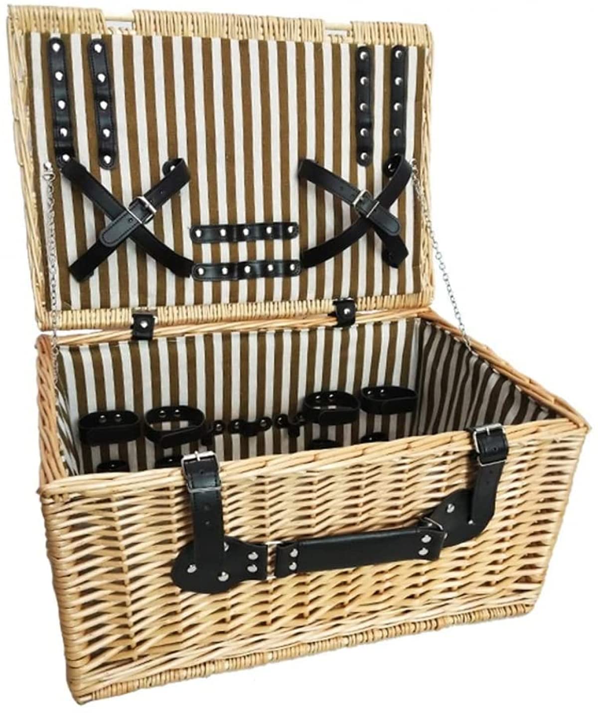 Storage Basket,Picnic Baskets Rattan With Lid Box Without Crockery Wicker
