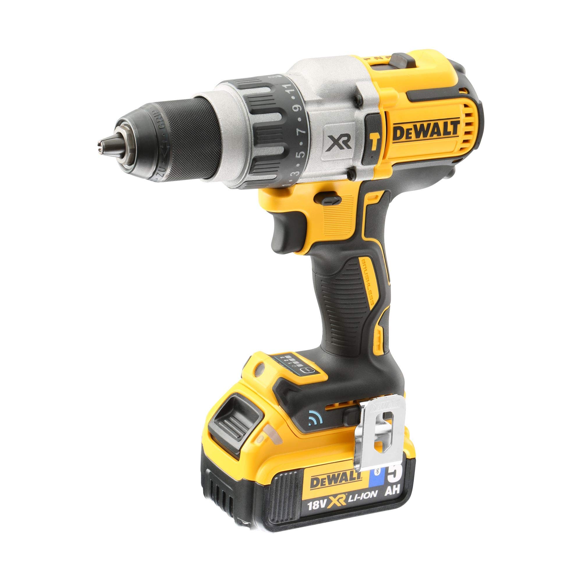 DeWalt DCK273M2T-QW D25417KT-QS Trapano avvitatore a percussione 18V/54 6Ah Li-ION 95Nm-DCD996T2, 35V, Multicolore