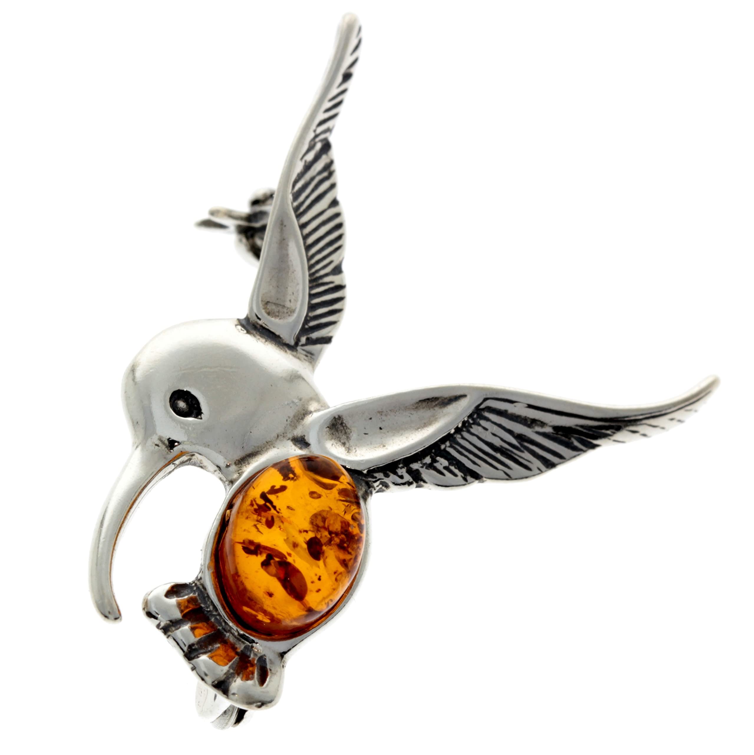 SilverAmber - 4070 - Broche Femme - Ambre - Argent 925/1000