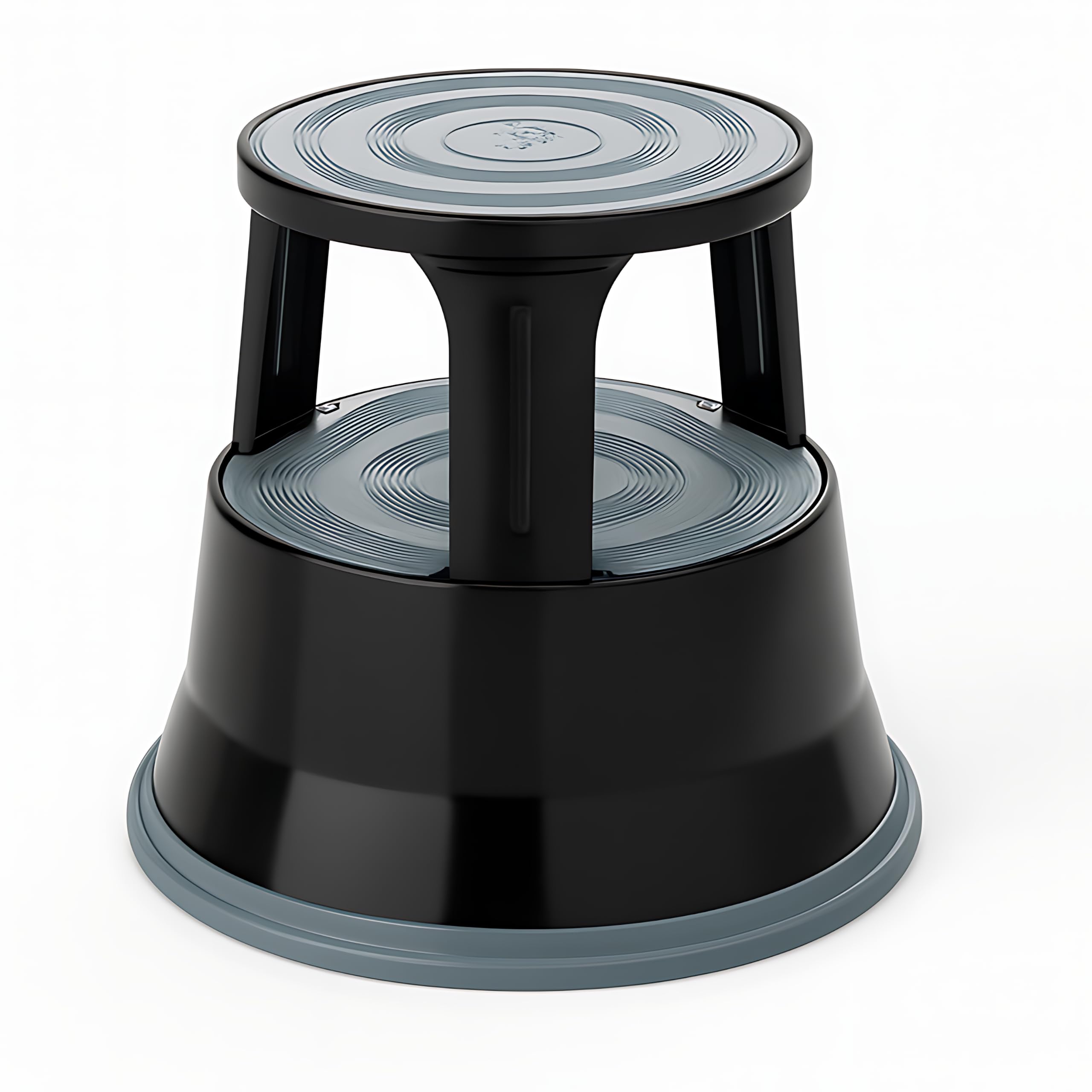 Horison Industries Step Stools - Step Steel Portable - Steel Kick Step Stools - Mobile And Anti-slip Step Stools - Black Steel Kick Step Stools - 430x400mm