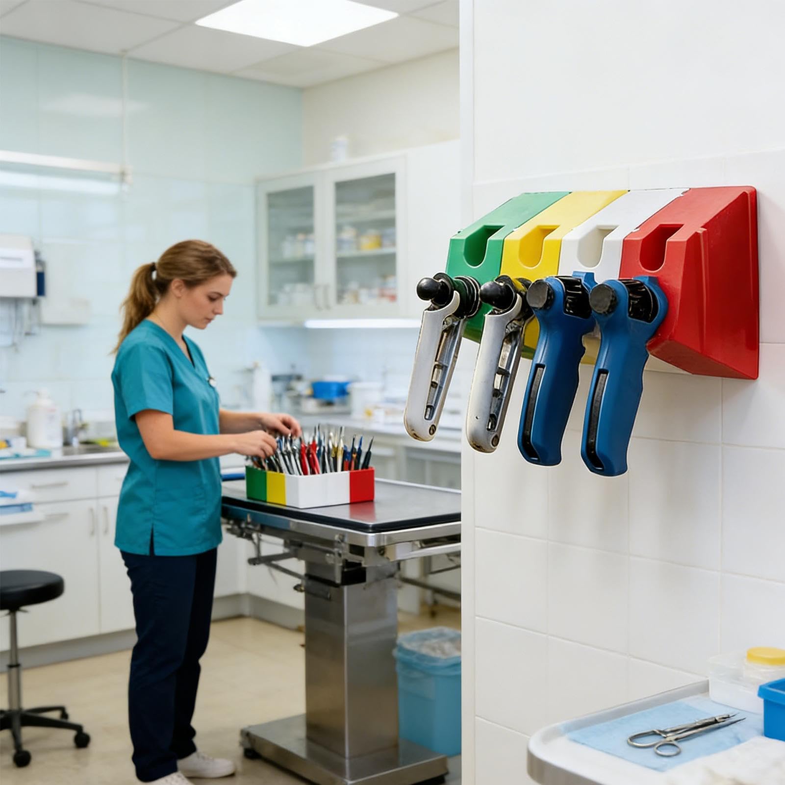 Portautensili per l'allevamento, Porta Applicatore Magnetico per Attrezzature Veterinarie, Organizzatore di Strumenti Magnetici per la Cura degli Animali per bovini, , stalla officina, garage